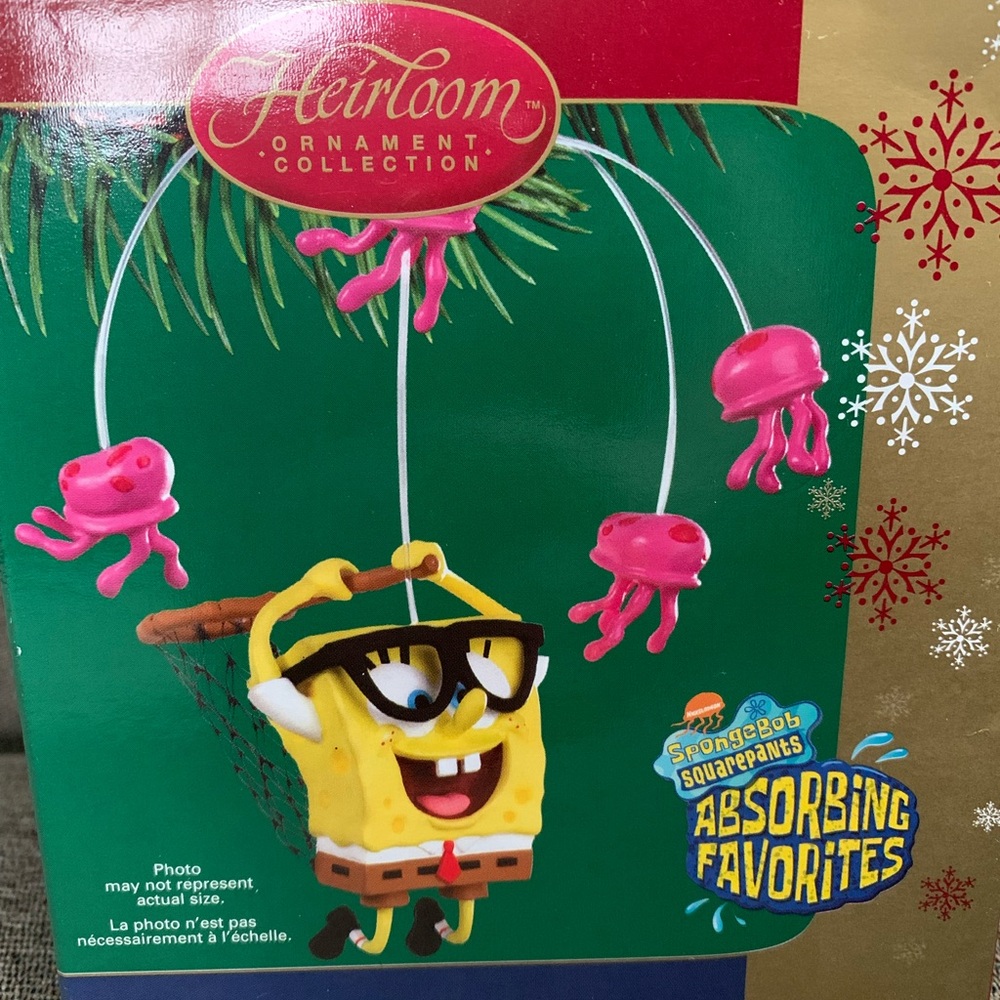 SpongeBob SquarePants Ornament with Pink Jellyfish